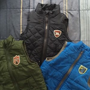 Toddler boys puffer vests bundle